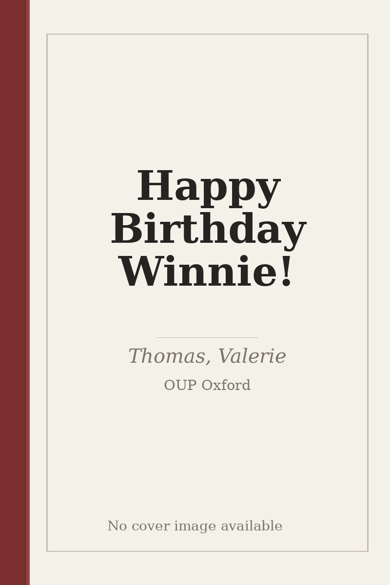 Happy Birthday Winnie! - no cover image available