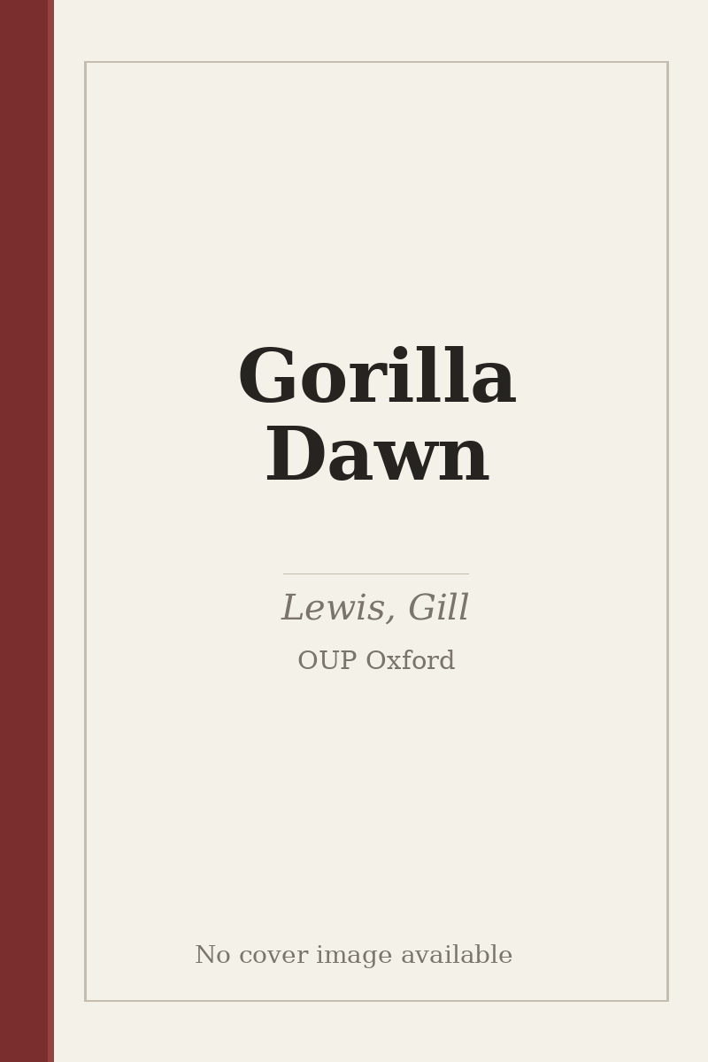 Gorilla Dawn - no cover image available