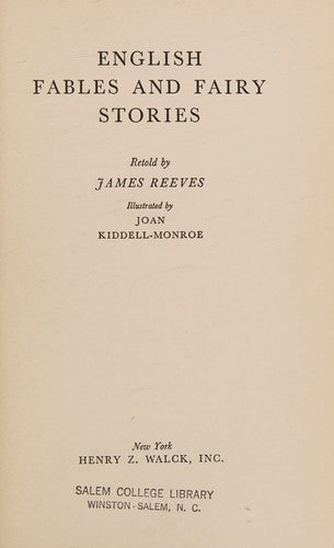 English Fables and Fairy Stories (Myths & Legends)