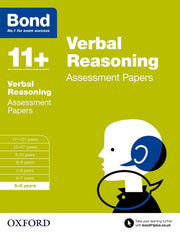 Bond 11+: Verbal Reasoning Assessment Papers: 5-6 years