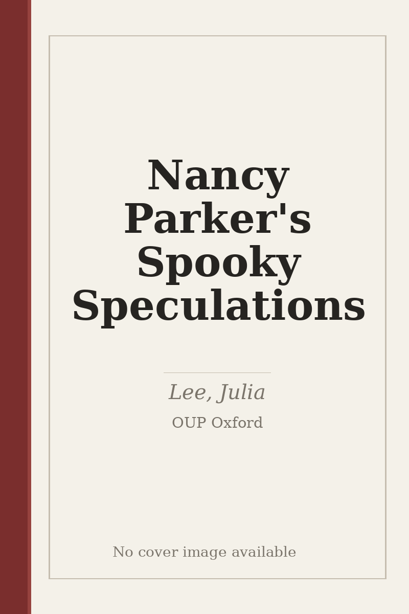 Nancy Parker's Spooky Speculations - no cover image available