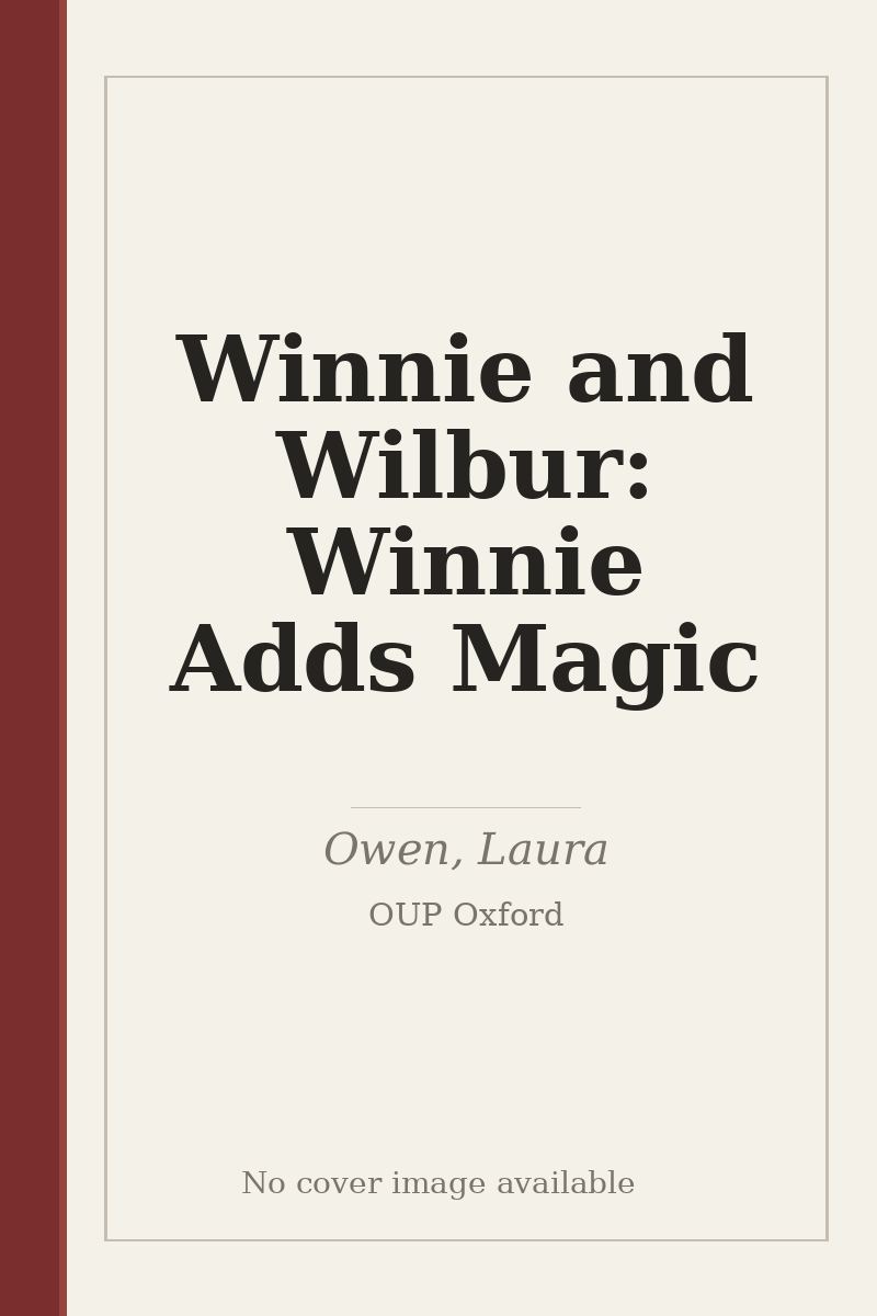 Winnie and Wilbur: Winnie Adds Magic - no cover image available