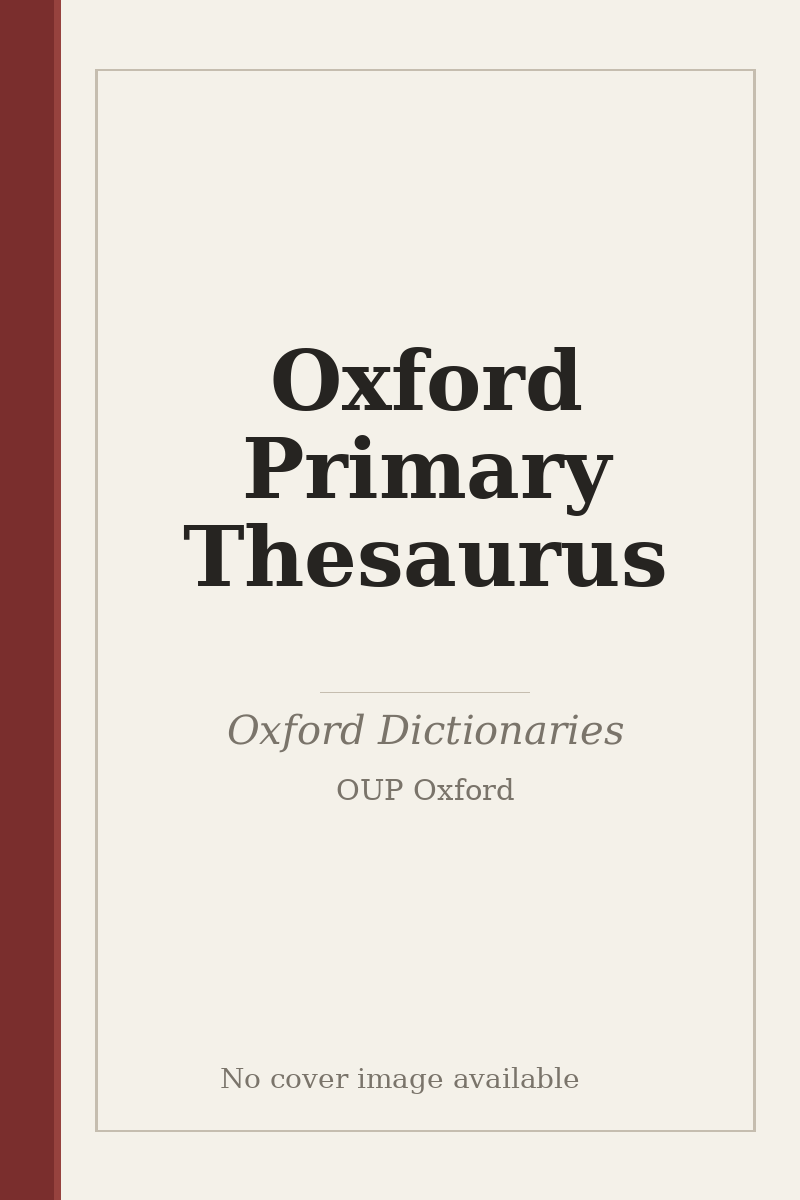 Oxford Primary Thesaurus - no cover image available