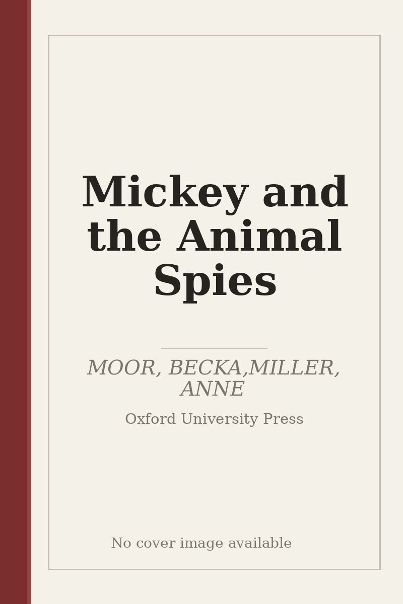 Mickey and the Animal Spies - no cover image available