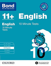 Bond 11+ English 10 Minute Tests for Age 9-10 | For 2026 GL Assessment & other 11 plus entrance exams: For 11+ GL assessment and Entrance Exams (Bond: 10 Minute Tests)