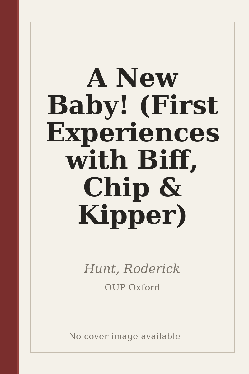 A New Baby! (First Experiences with Biff, Chip & Kipper) - no cover image available