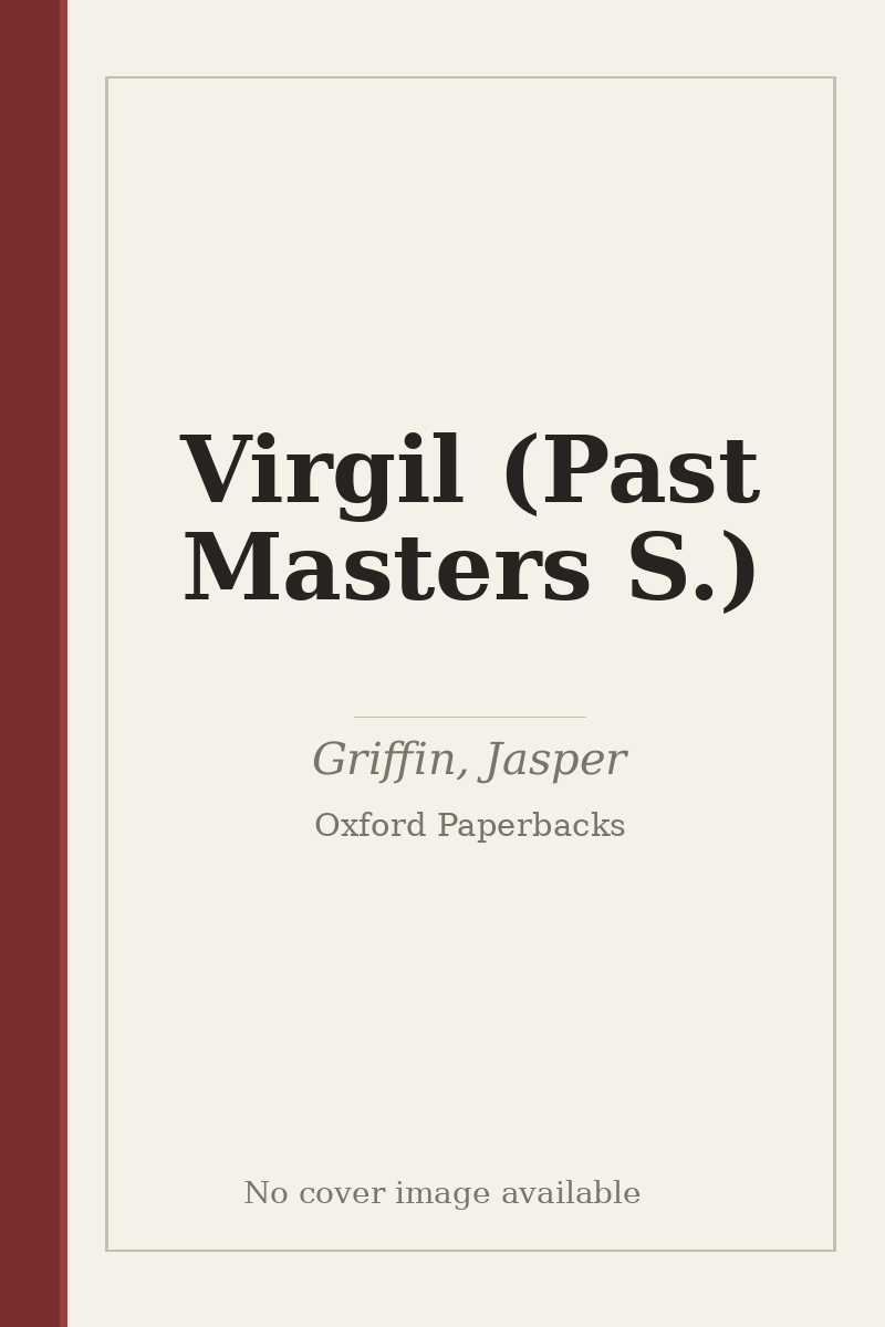 Virgil (Past Masters S.) - no cover image available