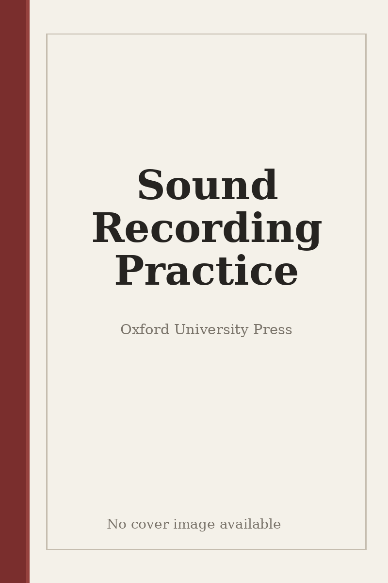 Sound Recording Practice - no cover image available