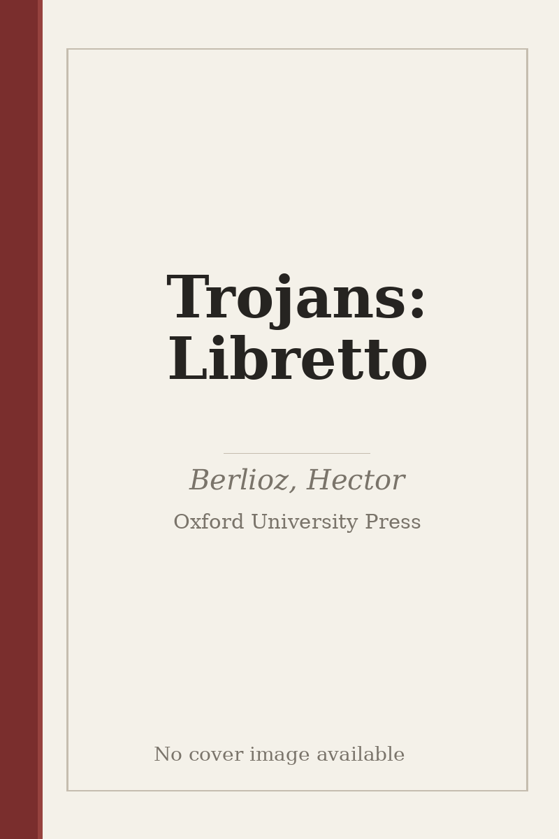 Trojans: Libretto - no cover image available