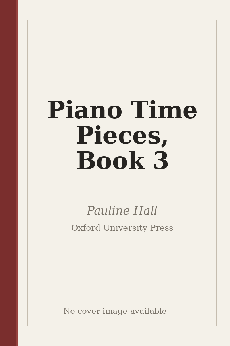 Piano Time Pieces, Book 3 - no cover image available