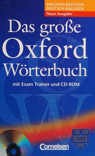Das Grosse Oxford Worterbuch Book, CD & Trainer Pack