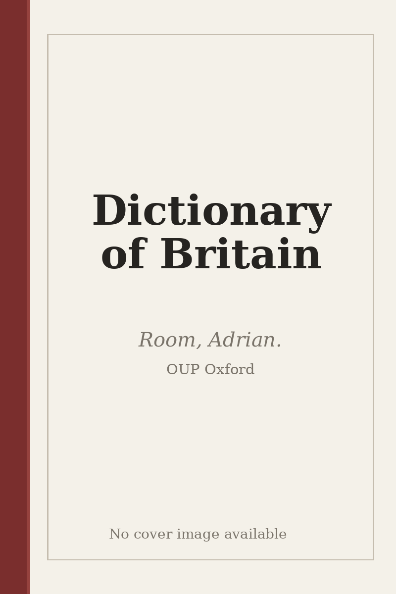 Dictionary of Britain - no cover image available