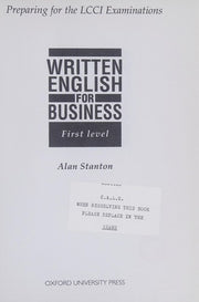 Written English for Business: 2nd Level (Written English for Business: Preparing for the L.C.C.I. Examinations)
