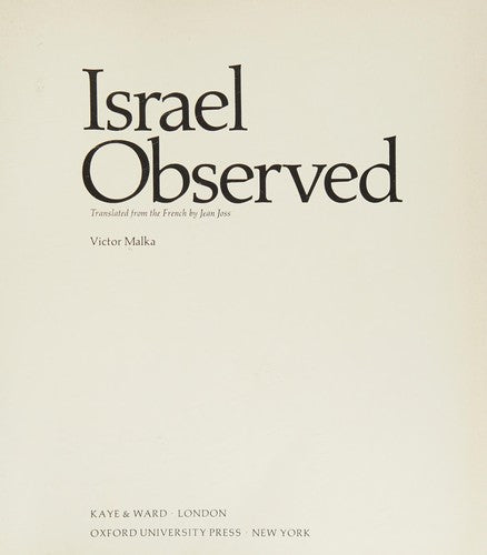 Israel Observed