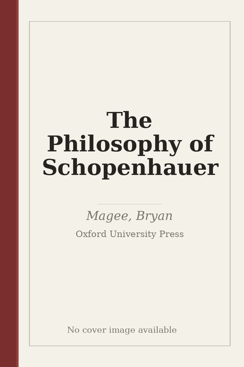 The Philosophy of Schopenhauer - no cover image available