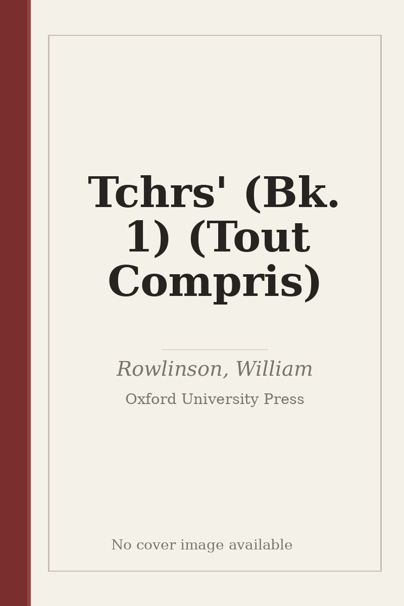 Tchrs' (Bk. 1) (Tout Compris) - no cover image available