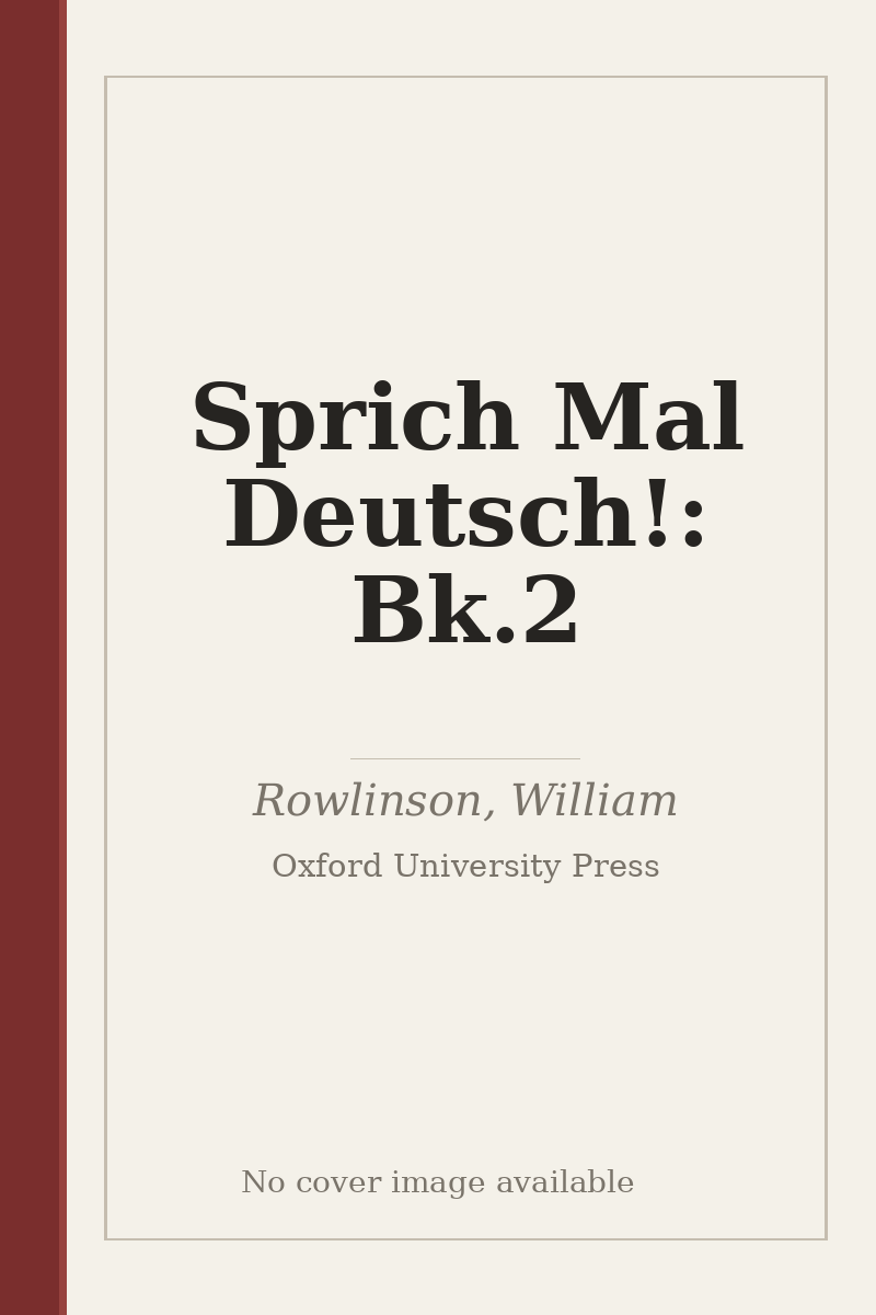 Sprich Mal Deutsch!: Bk.2 - no cover image available