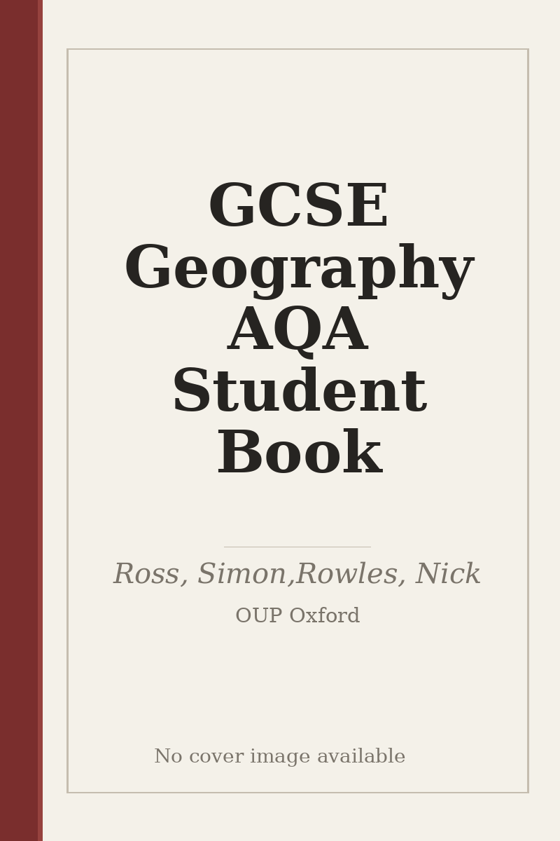 GCSE Geography AQA Student Book - no cover image available