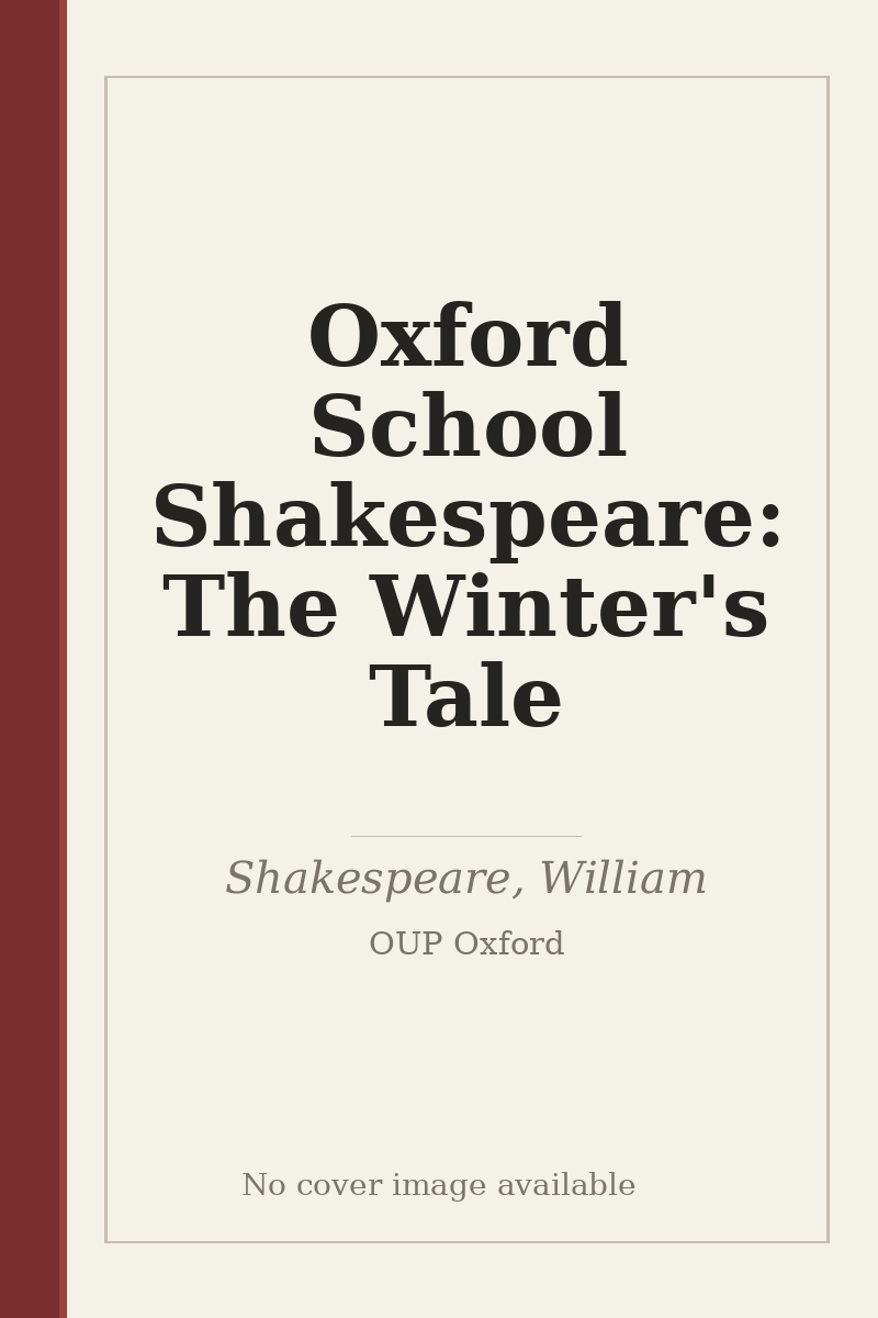 Oxford School Shakespeare: The Winter's Tale - no cover image available