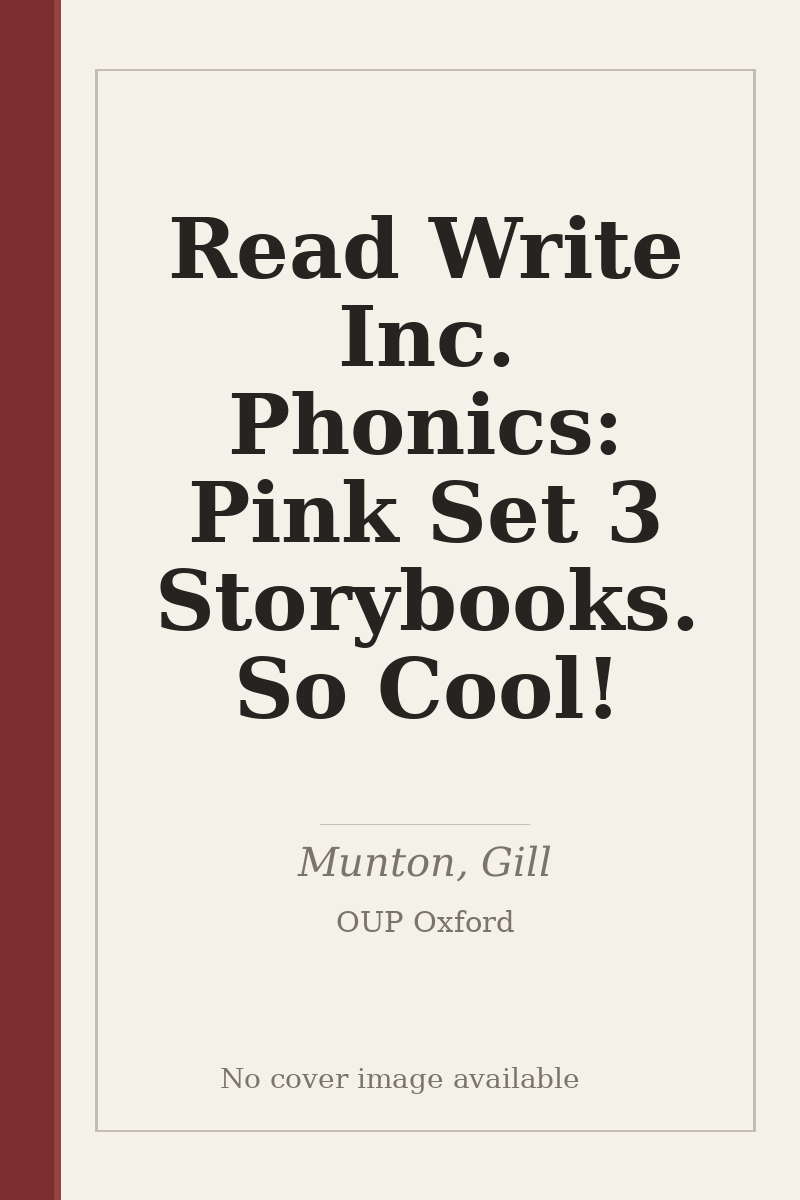 Read Write Inc. Phonics: Pink Set 3 Storybooks. So Cool! - no cover image available
