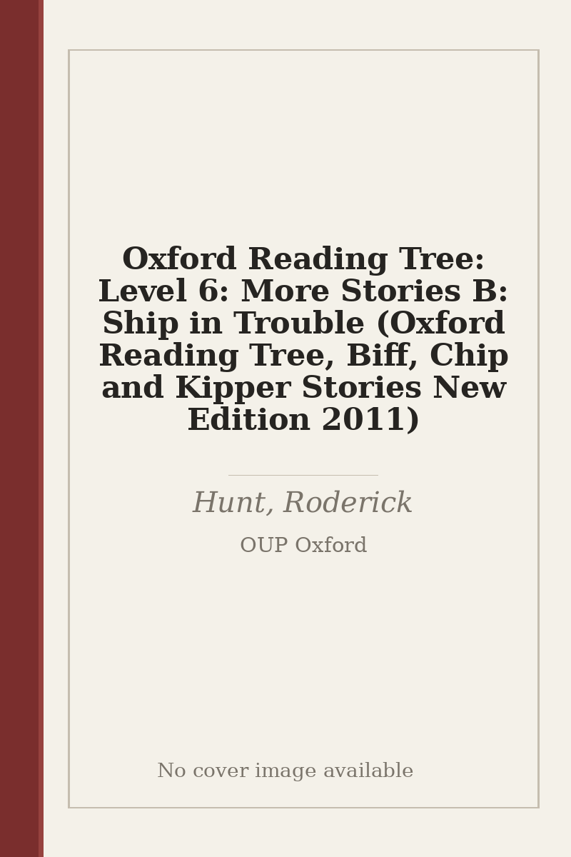 Oxford Reading Tree: Level 6: More Stories B: Ship in Trouble (Oxford Reading Tree, Biff, Chip and Kipper Stories New Edition 2011) - no cover image available