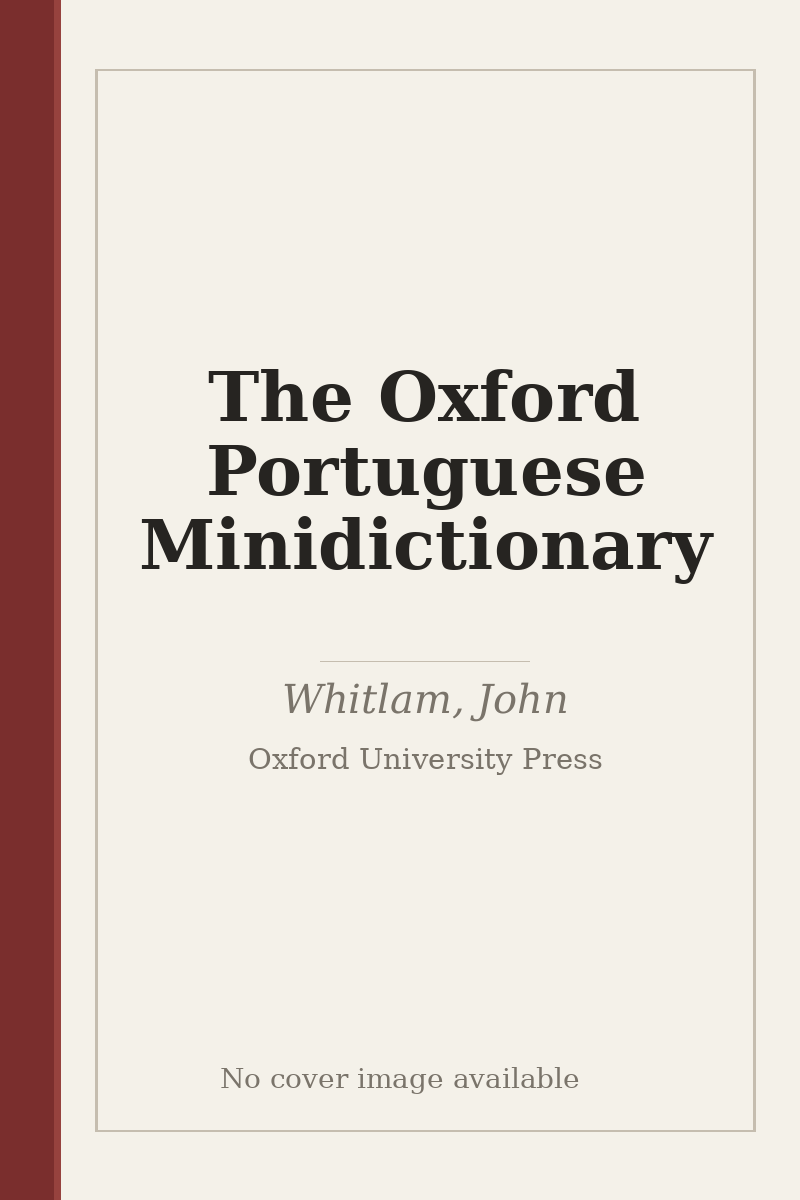 The Oxford Portuguese Minidictionary - no cover image available