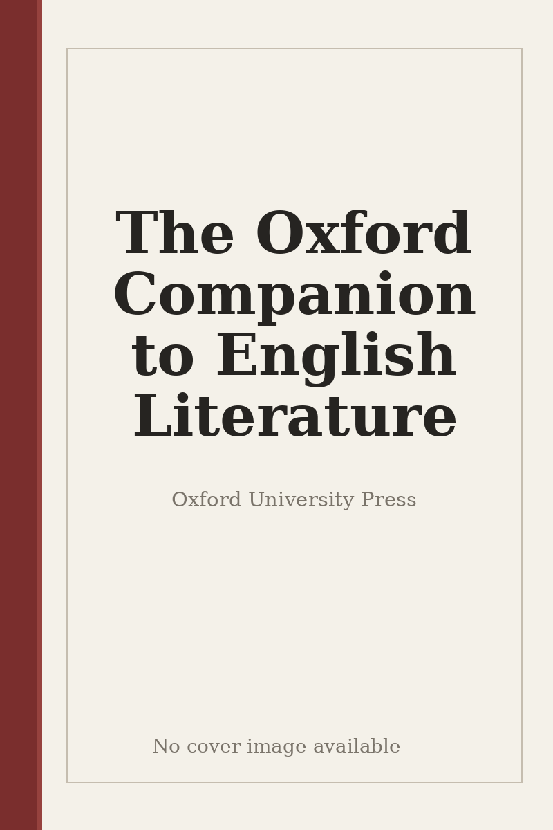 The Oxford Companion to English Literature - no cover image available