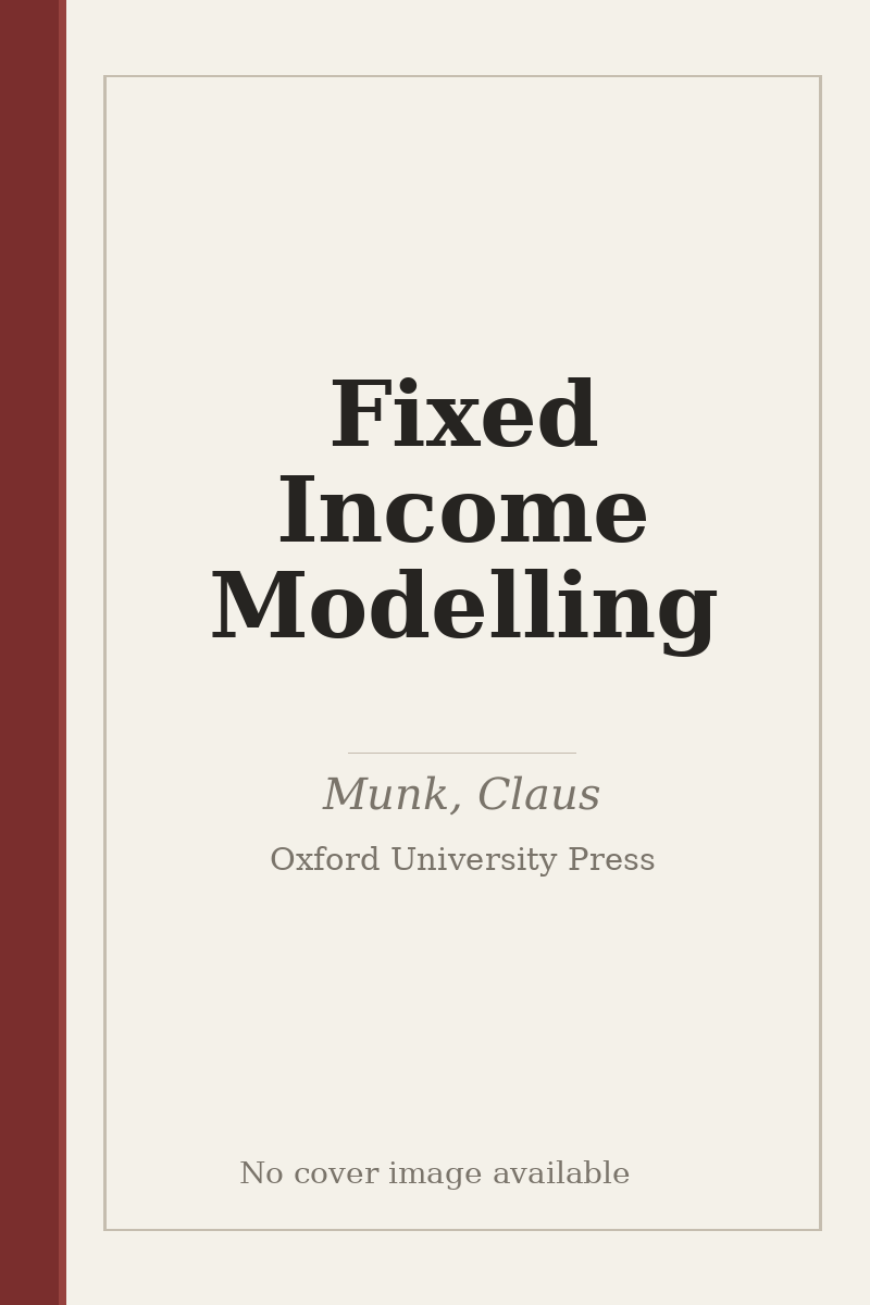 Fixed Income Modelling - no cover image available