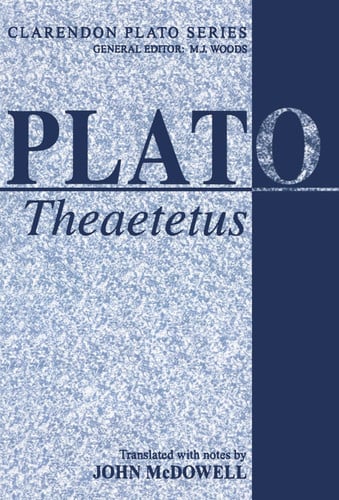 Theaetetus (Clarendon Plato Series)