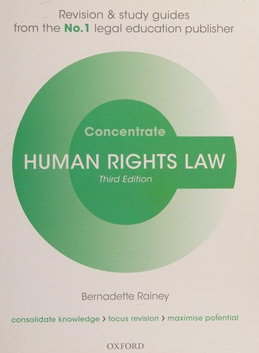 Human Rights Law Concentrate Law Revision and Study Guide 3/e