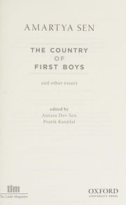 The Country of First Boys: And Other Essays