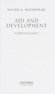 Aid and Development: A Brief Introduction