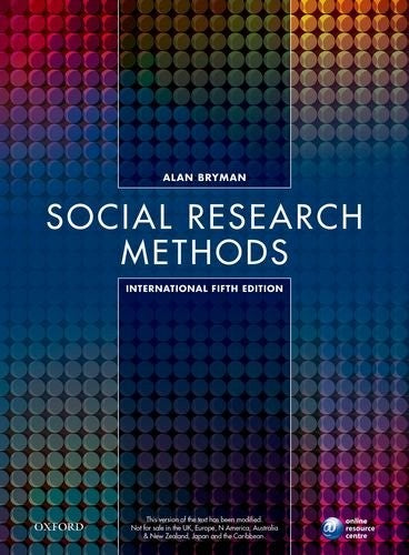 Social Research Methods, 5 Ed