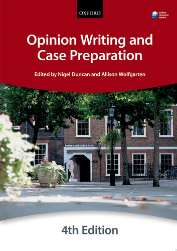 Opinion Writing and Case Preparation (Blackstone Bar Manual)