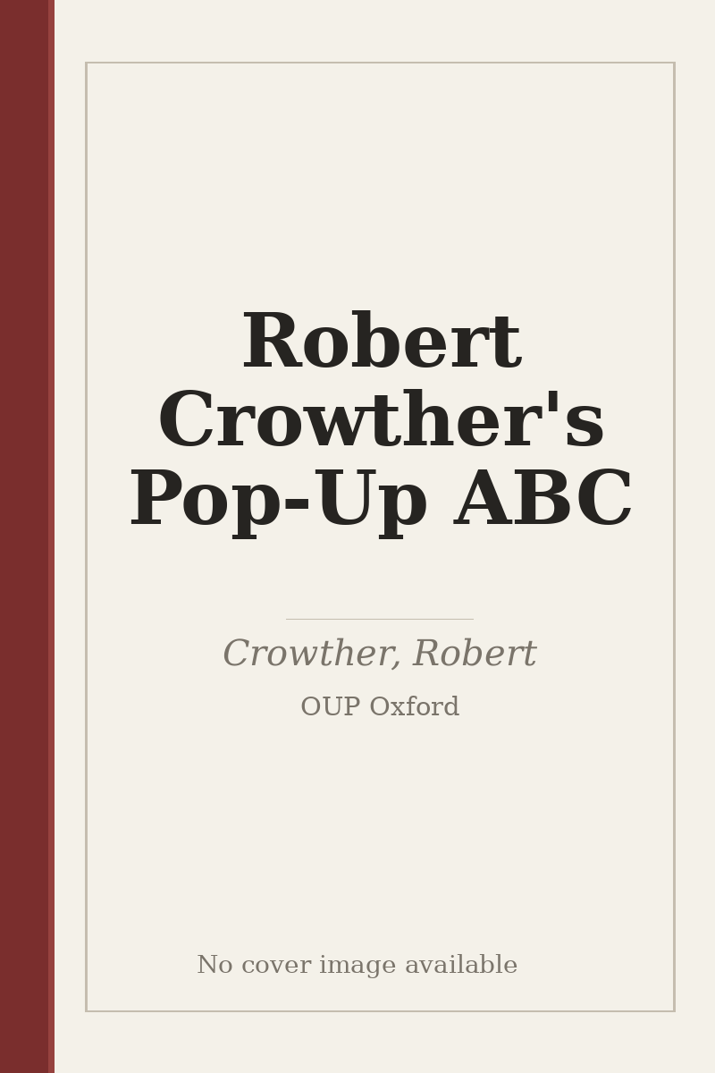 Robert Crowther's Pop-Up ABC - no cover image available