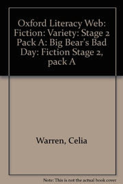 Oxford Literacy Web: Fiction: Variety: Stage 2 Pack A: Big Bear's Bad Day