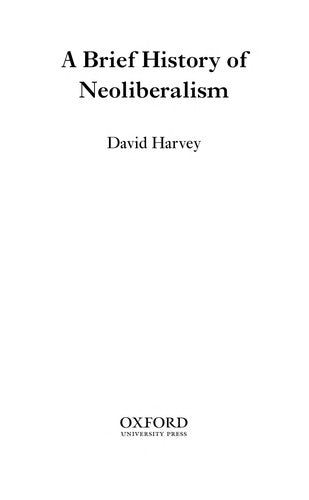 A Brief History of Neoliberalism