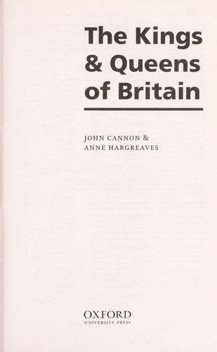 The Kings and Queens of Britain n/e