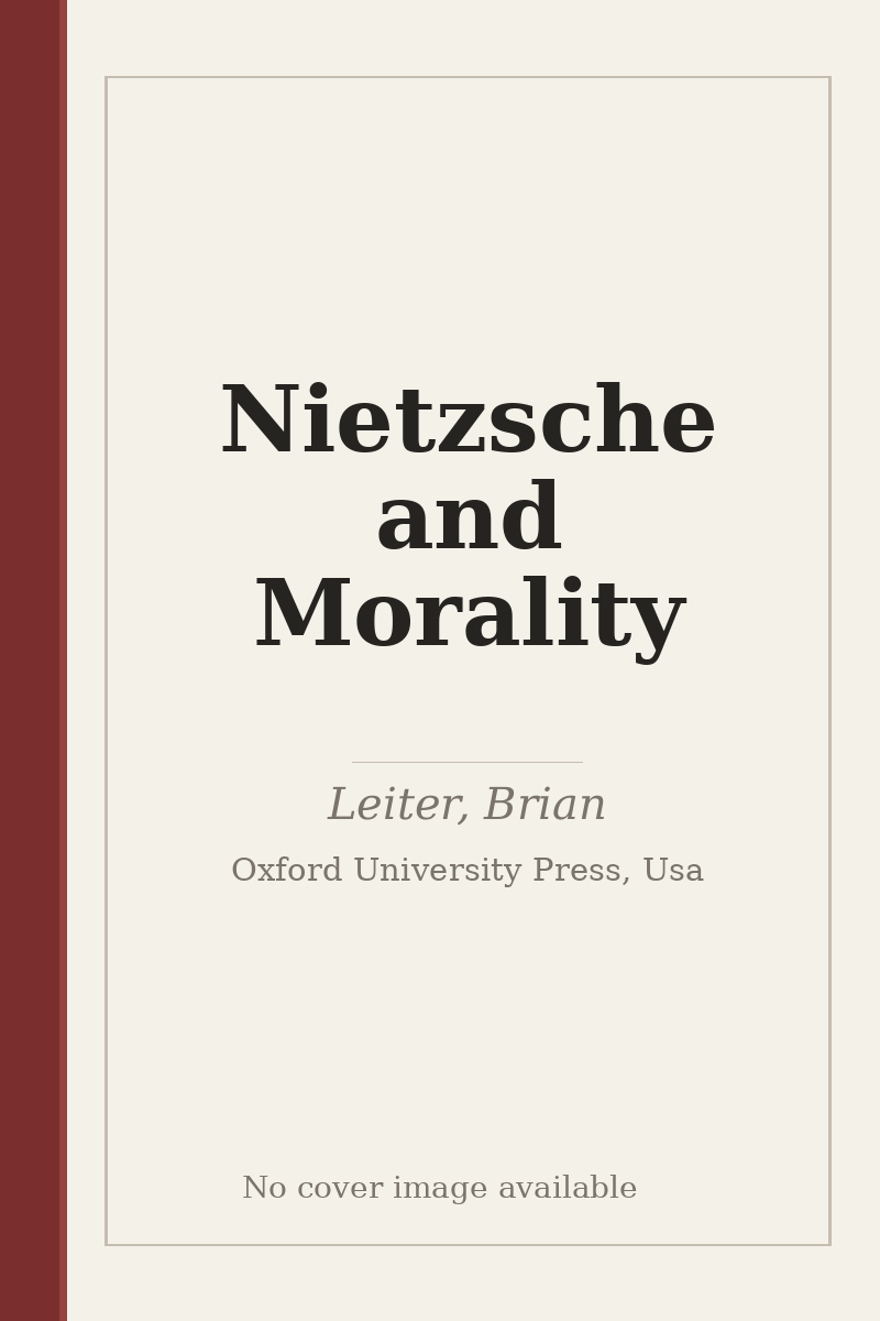 Nietzsche and Morality - no cover image available
