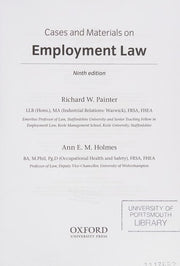 Cases and Materials on Employment Law