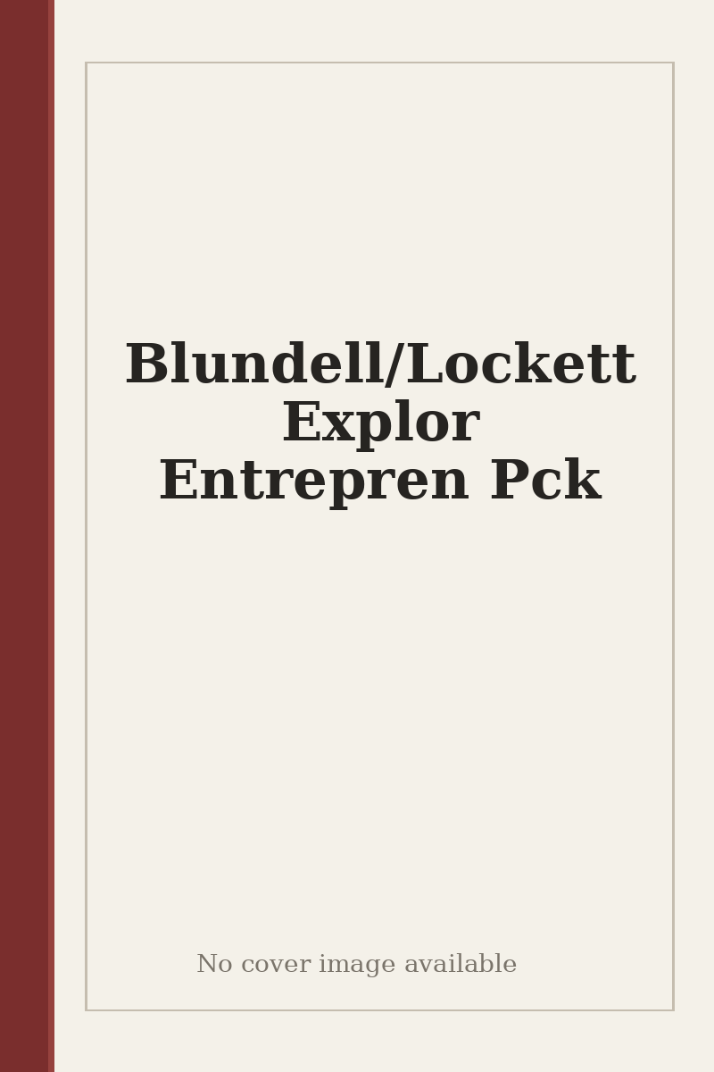 Blundell/Lockett Explor Entrepren Pck - no cover image available