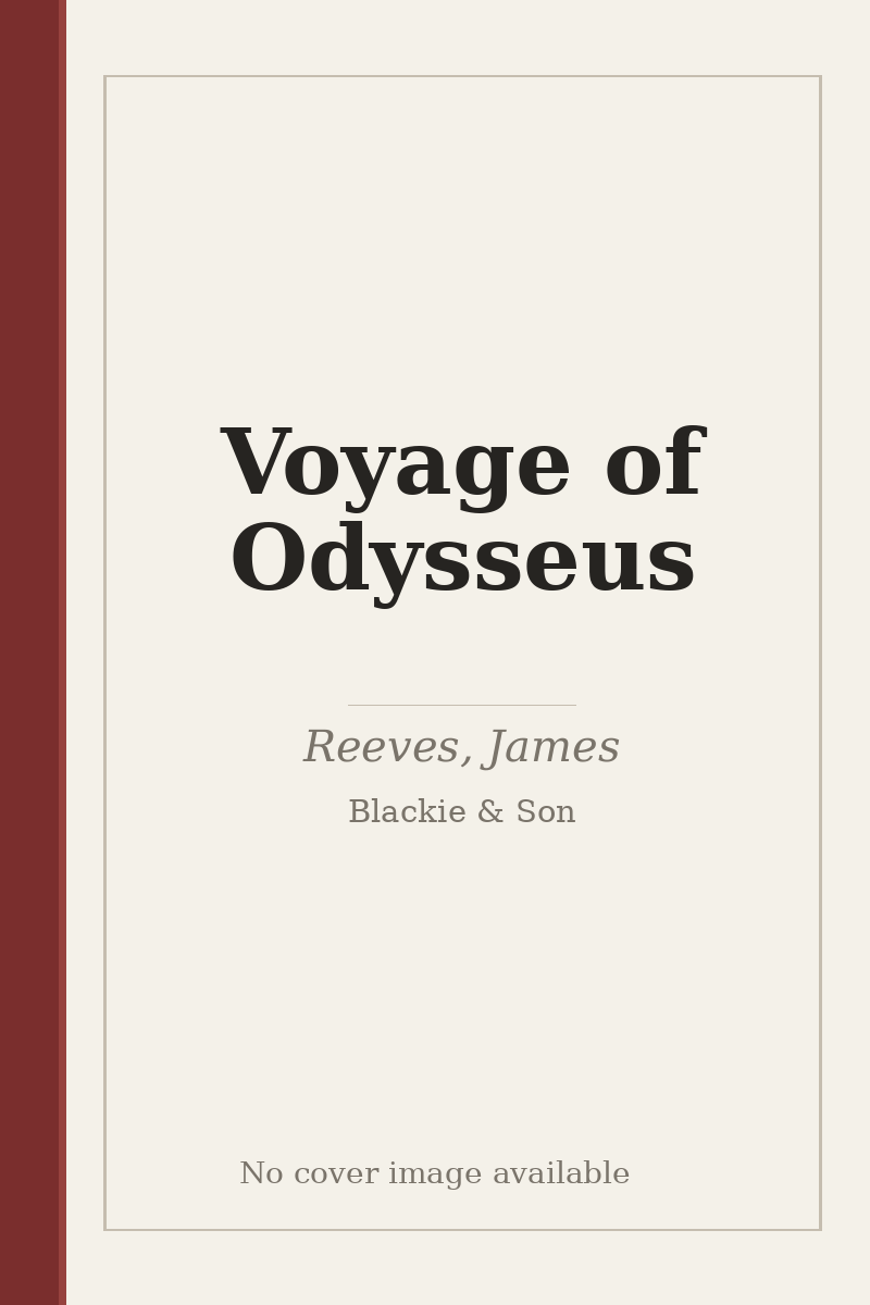 Voyage of Odysseus - no cover image available