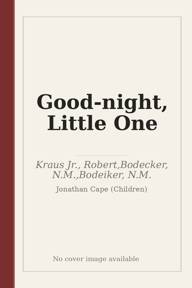 Good-night, Little One - no cover image available