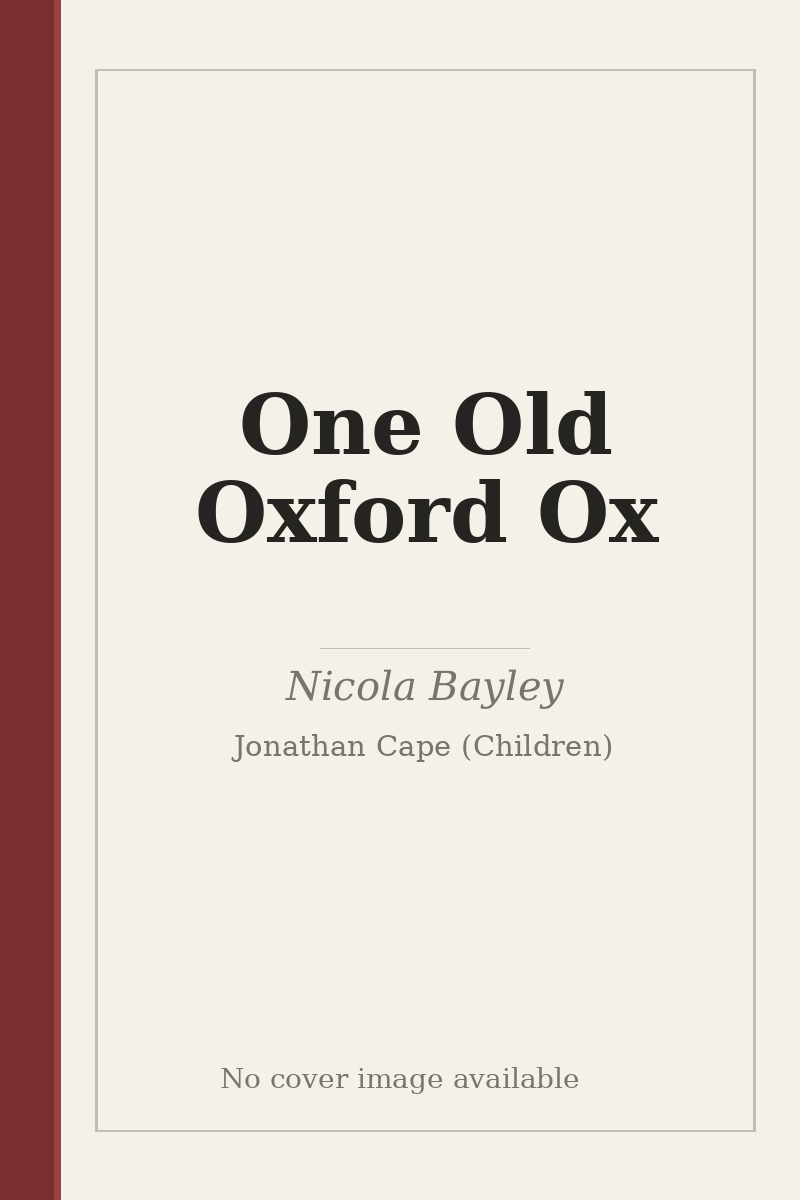 One Old Oxford Ox - no cover image available