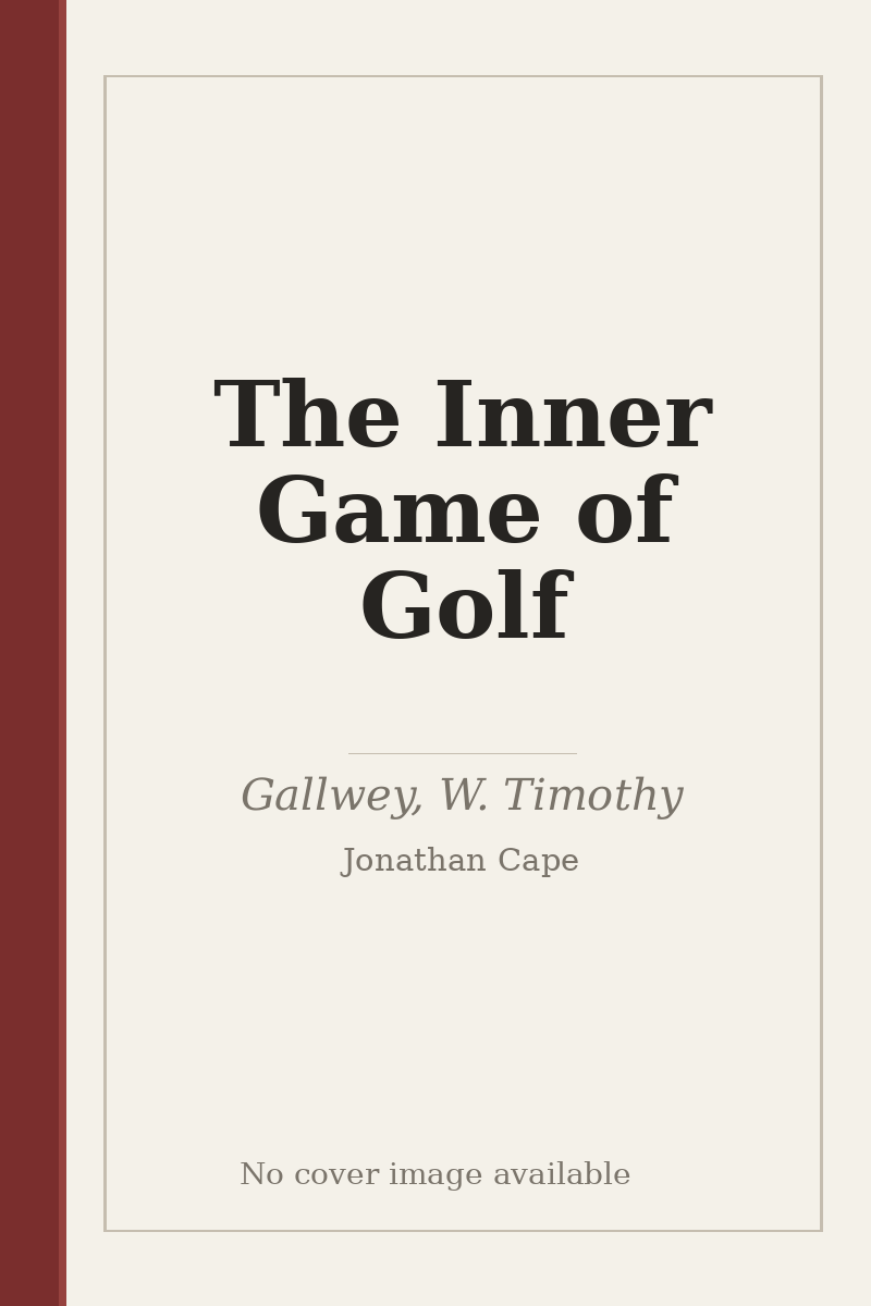 The Inner Game of Golf - no cover image available