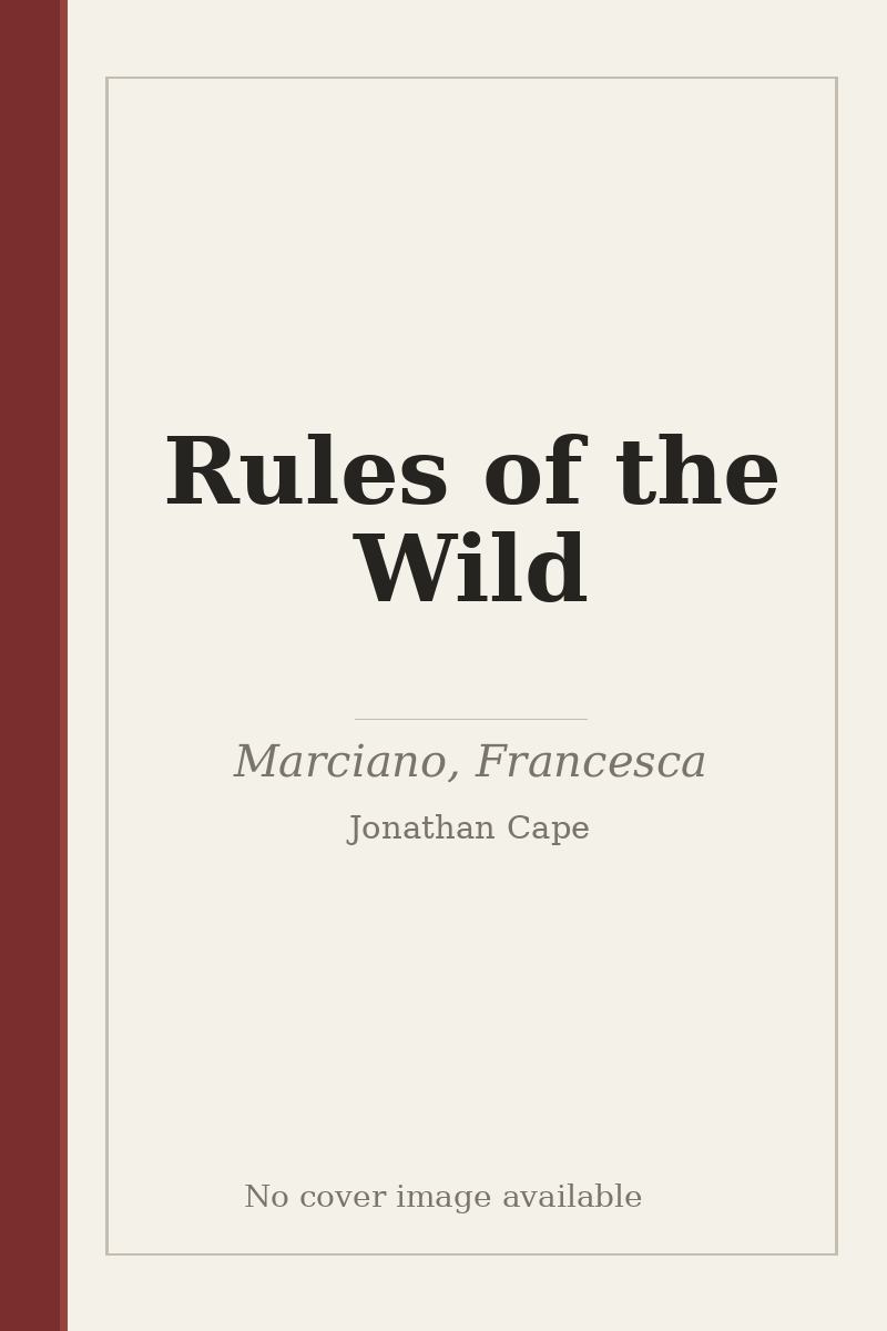 Rules of the Wild - no cover image available