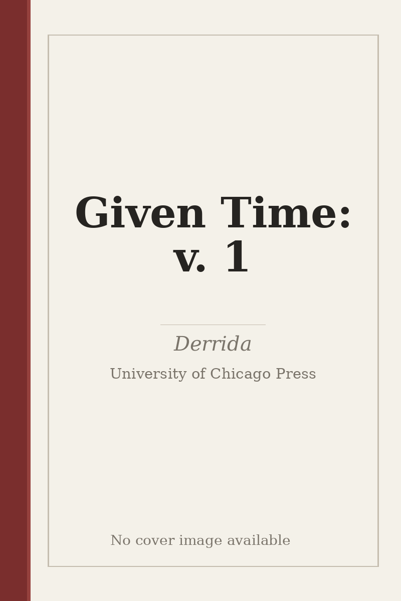 Given Time: v. 1 - no cover image available