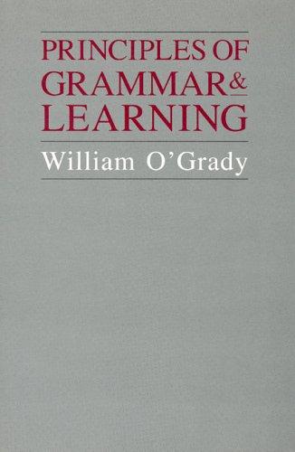 Principles of Grammar & Learning