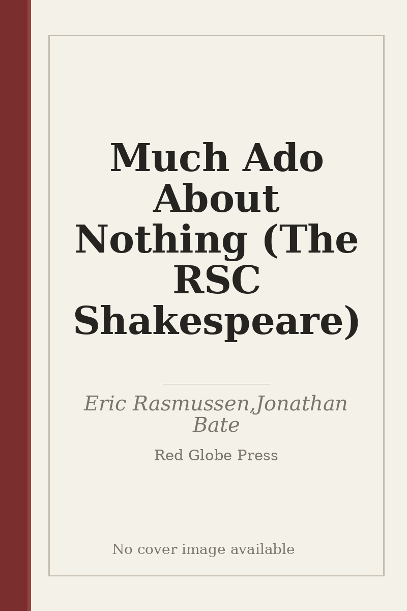 Much Ado About Nothing (The RSC Shakespeare) - no cover image available