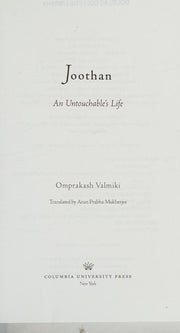 Joothan A Dalits Life: An Untouchable's Life
